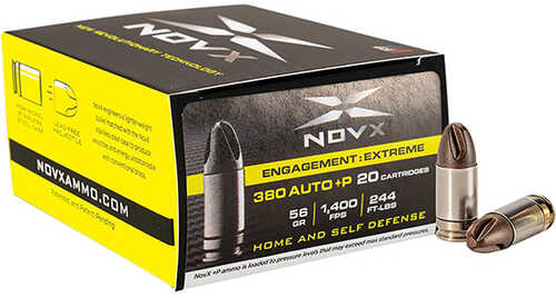 NOVX Ammo 380ACP+P 56Gr Engage Extreme 20/10
